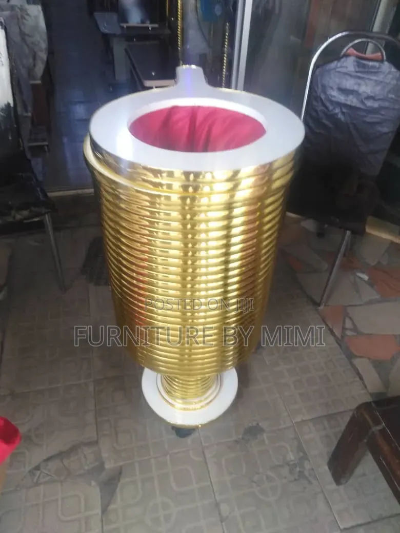 Luxury Rolling Church Offering Baskets (Gold Purple Set)