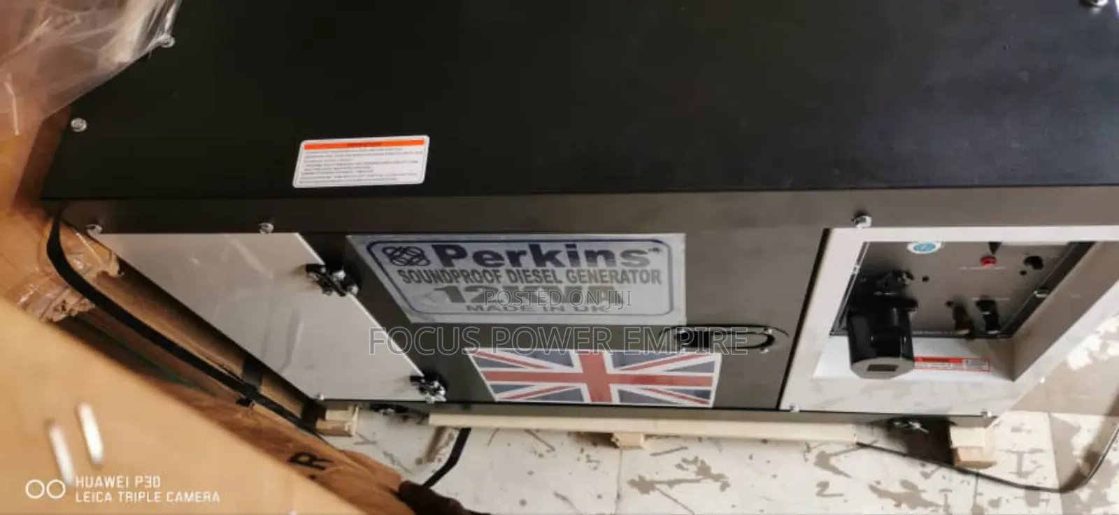 Original 12.0kva Perkins Soundproof Generator %Copper Coil