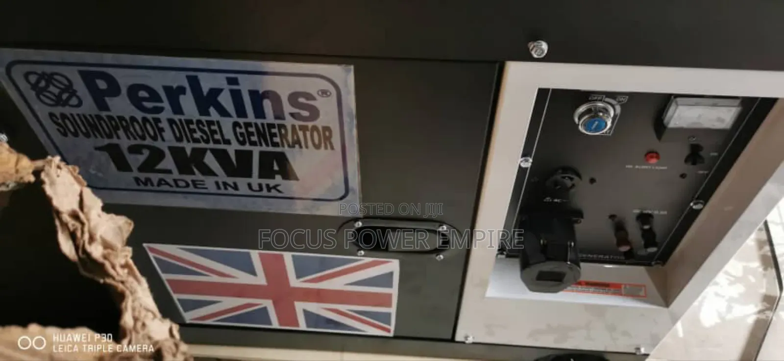Original 12.0kva Perkins Soundproof Generator %Copper Coil
