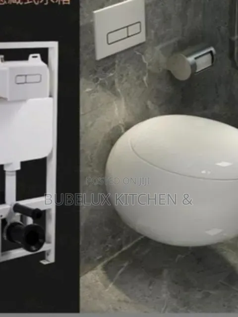 Brand New Luxury Wall-Hung Toilet With Concealed Cistern + Frame