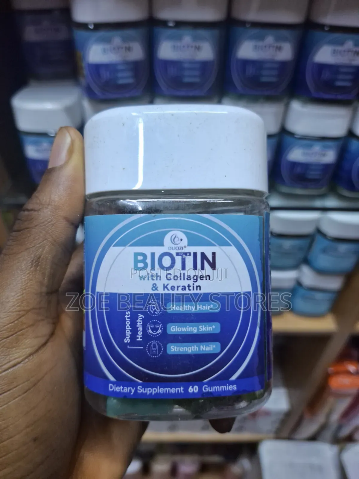 Duozi Biotin Gummies With Collagen Keratin