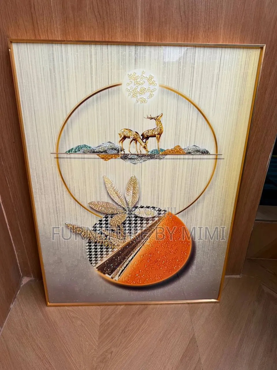 Luxury 3d Crystal Stoned Acrylic Wall Frame (60x90cm)