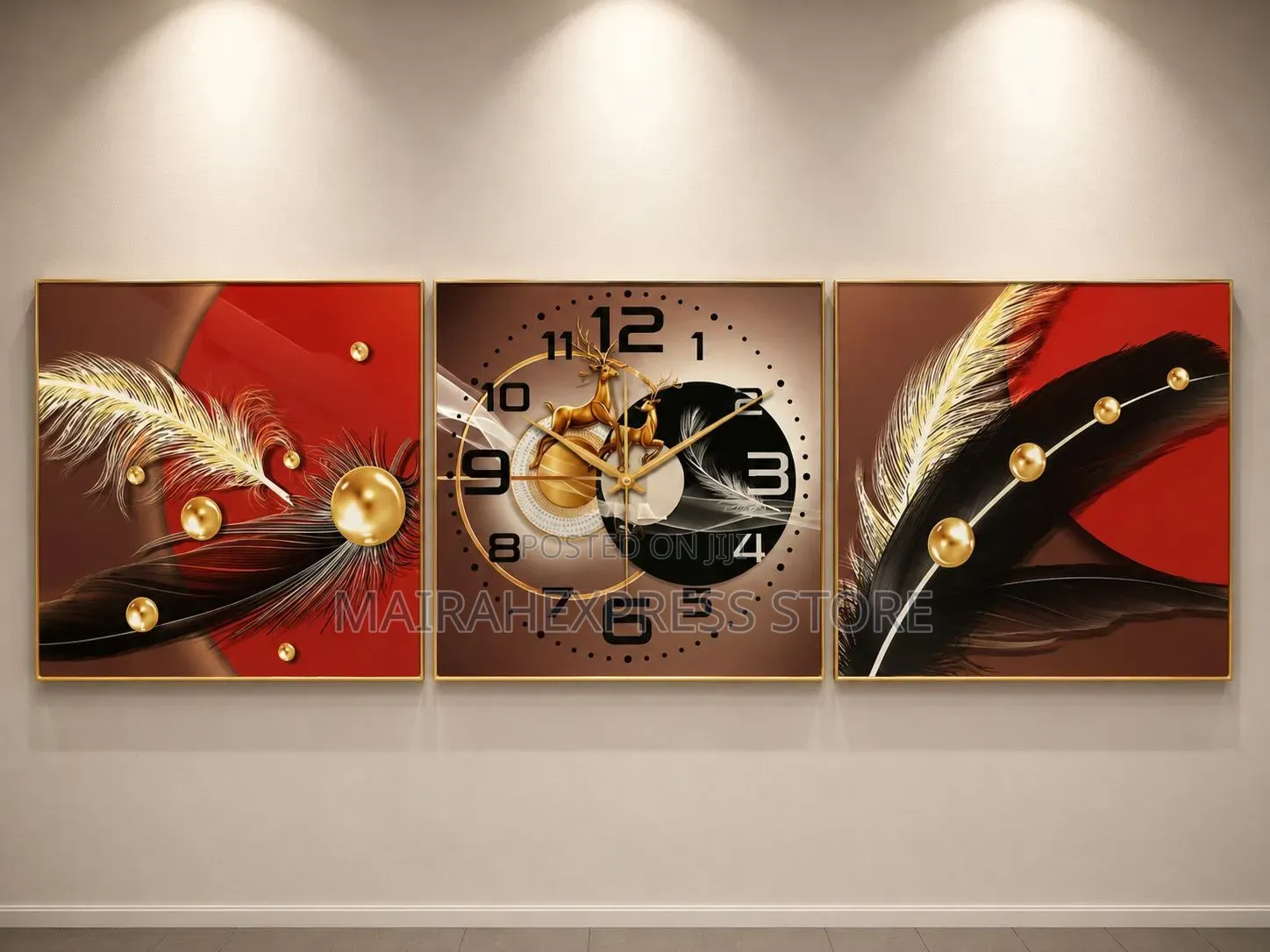 3in1 Decorative Wall Clock D4r3t