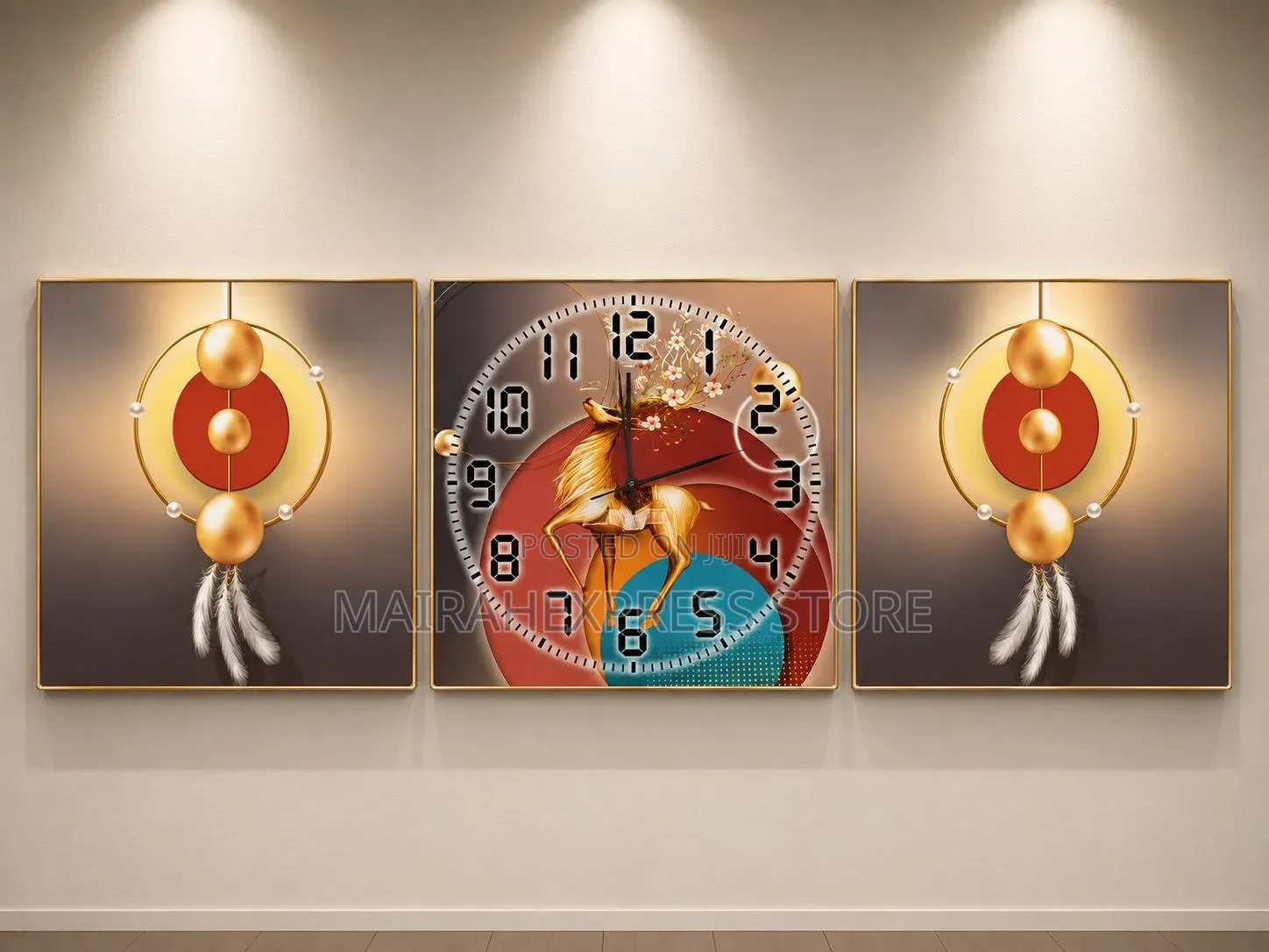 3in1 Decorative Wall Clock D4r3t