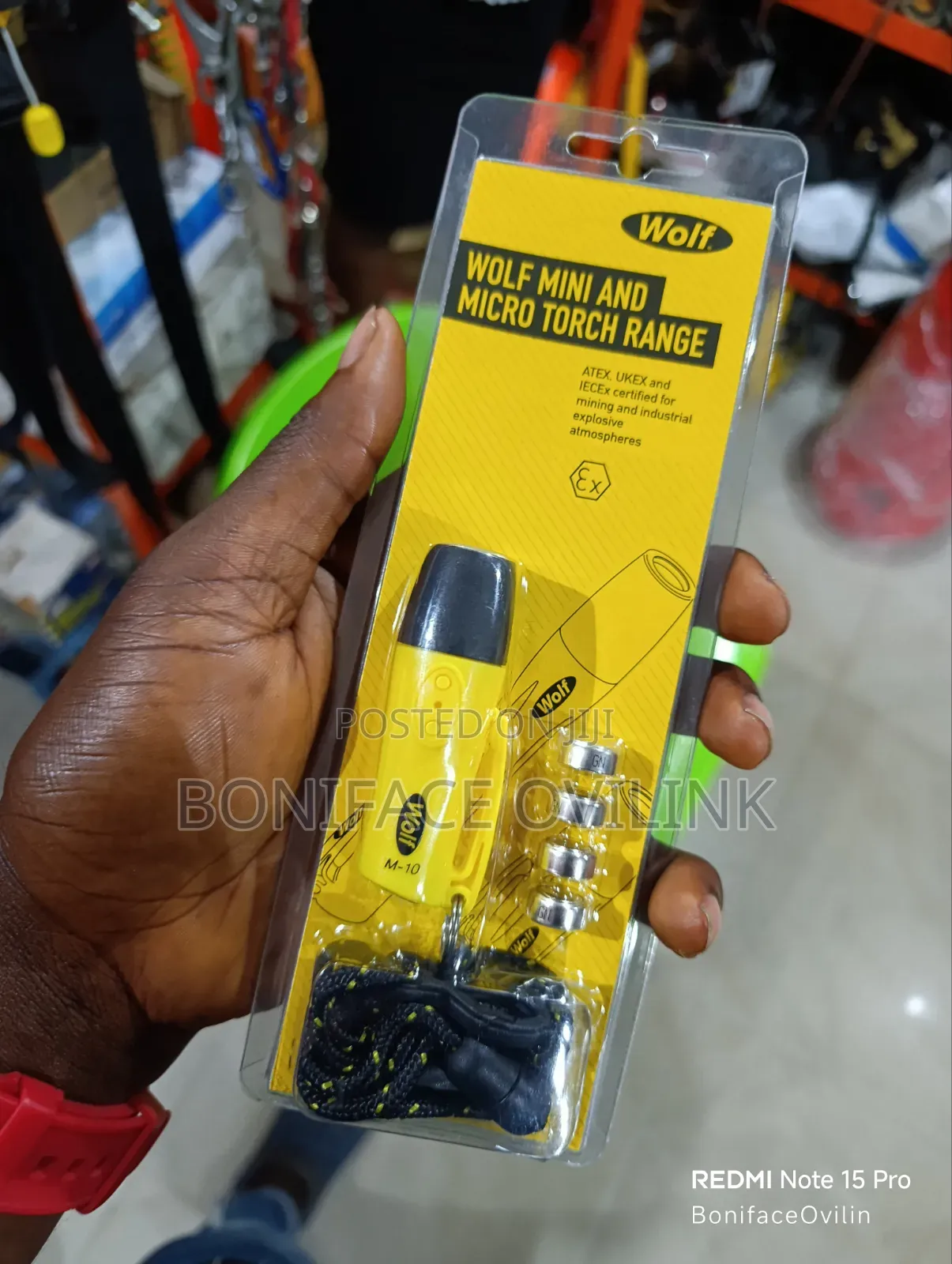 Wolf Safety Iecex/Atex Led Pen Torch Yellow 107 Lm/146mm