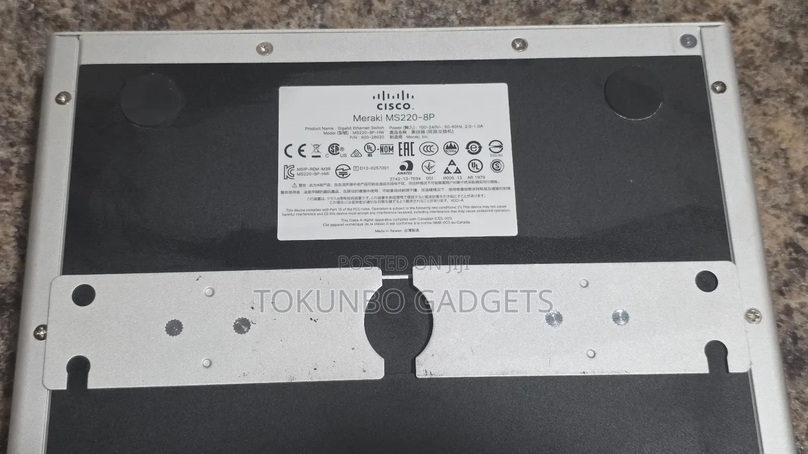 Cisco Meraki Ms220-8p Cloud Managed Switch 8-Port