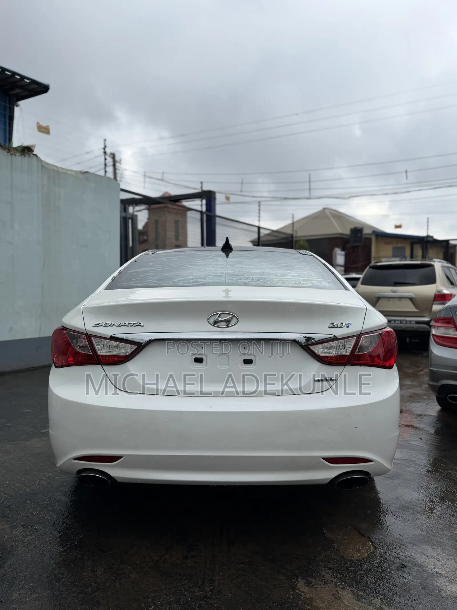 Hyundai Sonata Limited 2.0T Sedan (2.0L 4cyl 6A) 2013 White