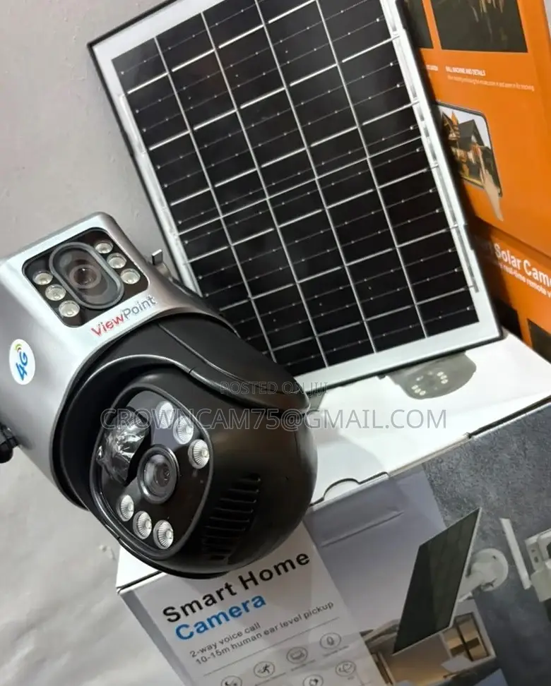 Rotational Solar Powered 4g Sim Card Dual Lens Auto-Tracking CCTV