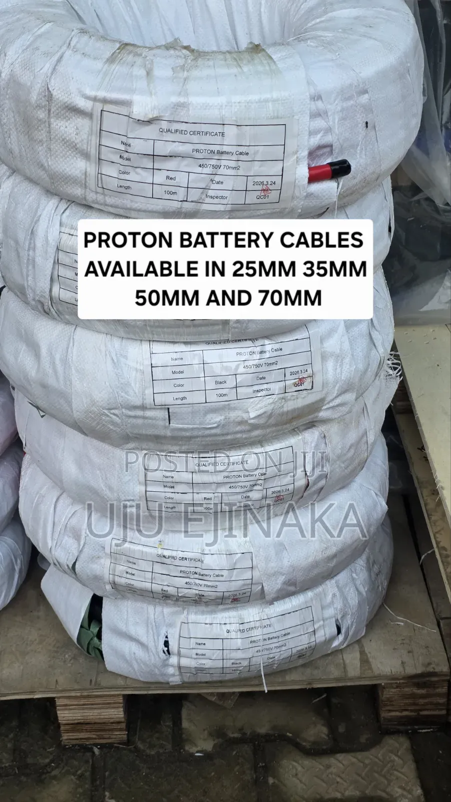 Proton 50mm Battery Cable