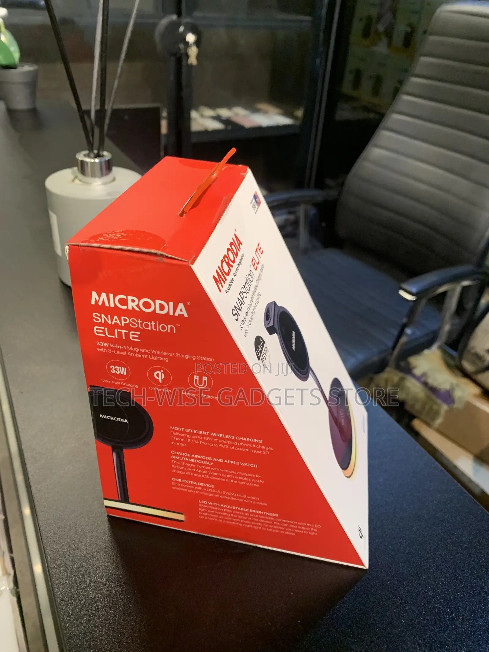 Microdia Snapstation Elite 33w 5in1 Magnetic Wireless Charging Station