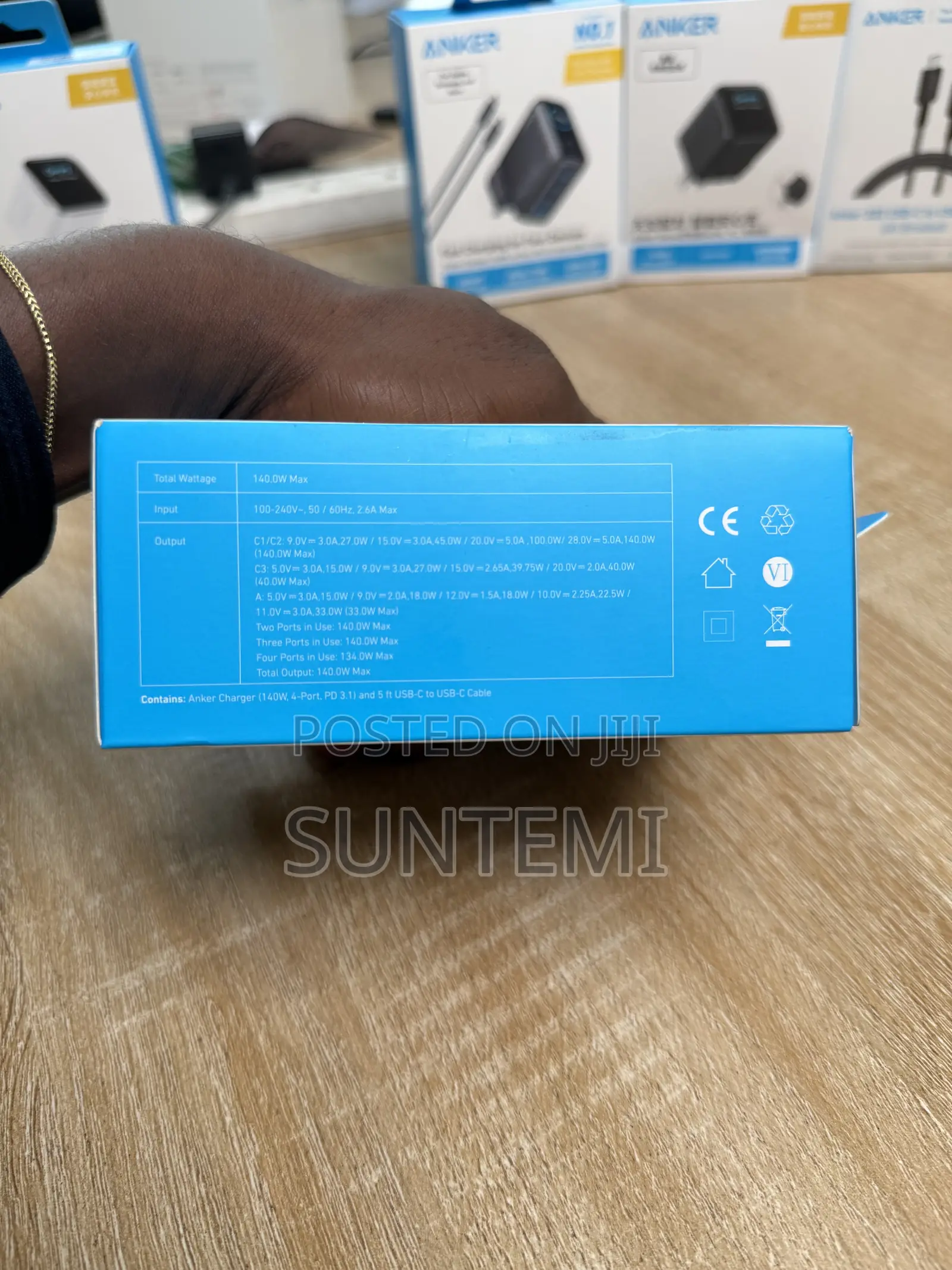 Anker 140w 4 Ports Charger