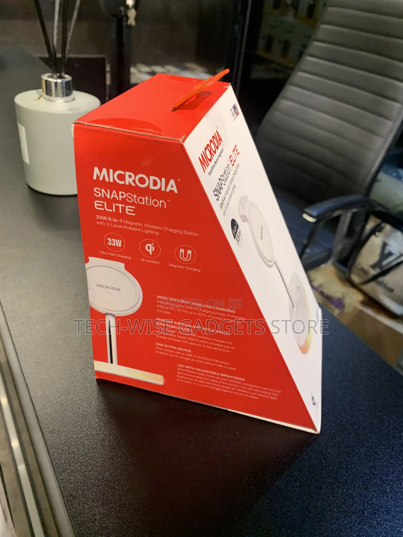 Microdia Snapstation Elite 33w 5in1 Magnetic Wireless Charging Station