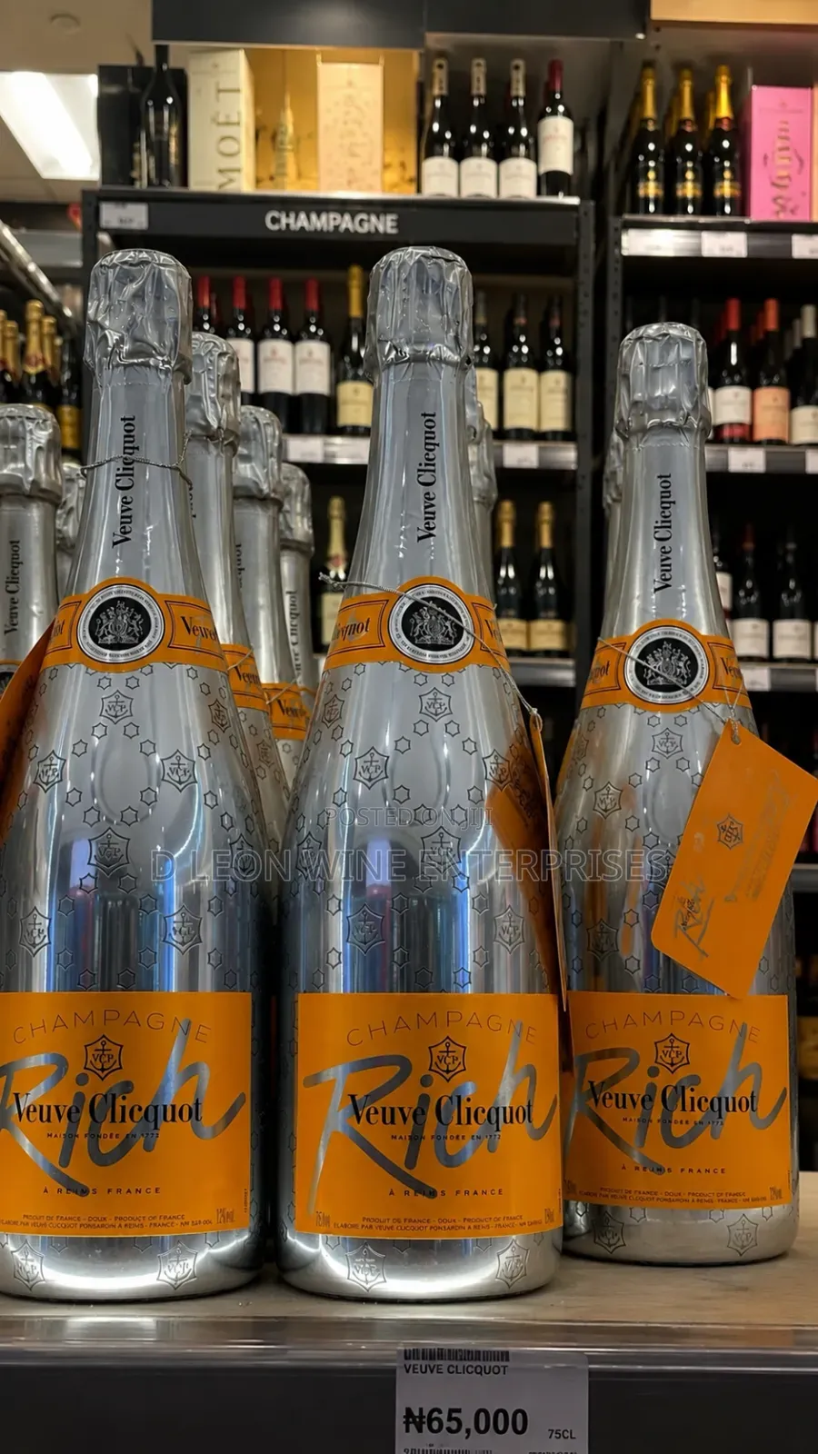 Veuve Clicquot Rich Cartoon by ( 12 Bottles )