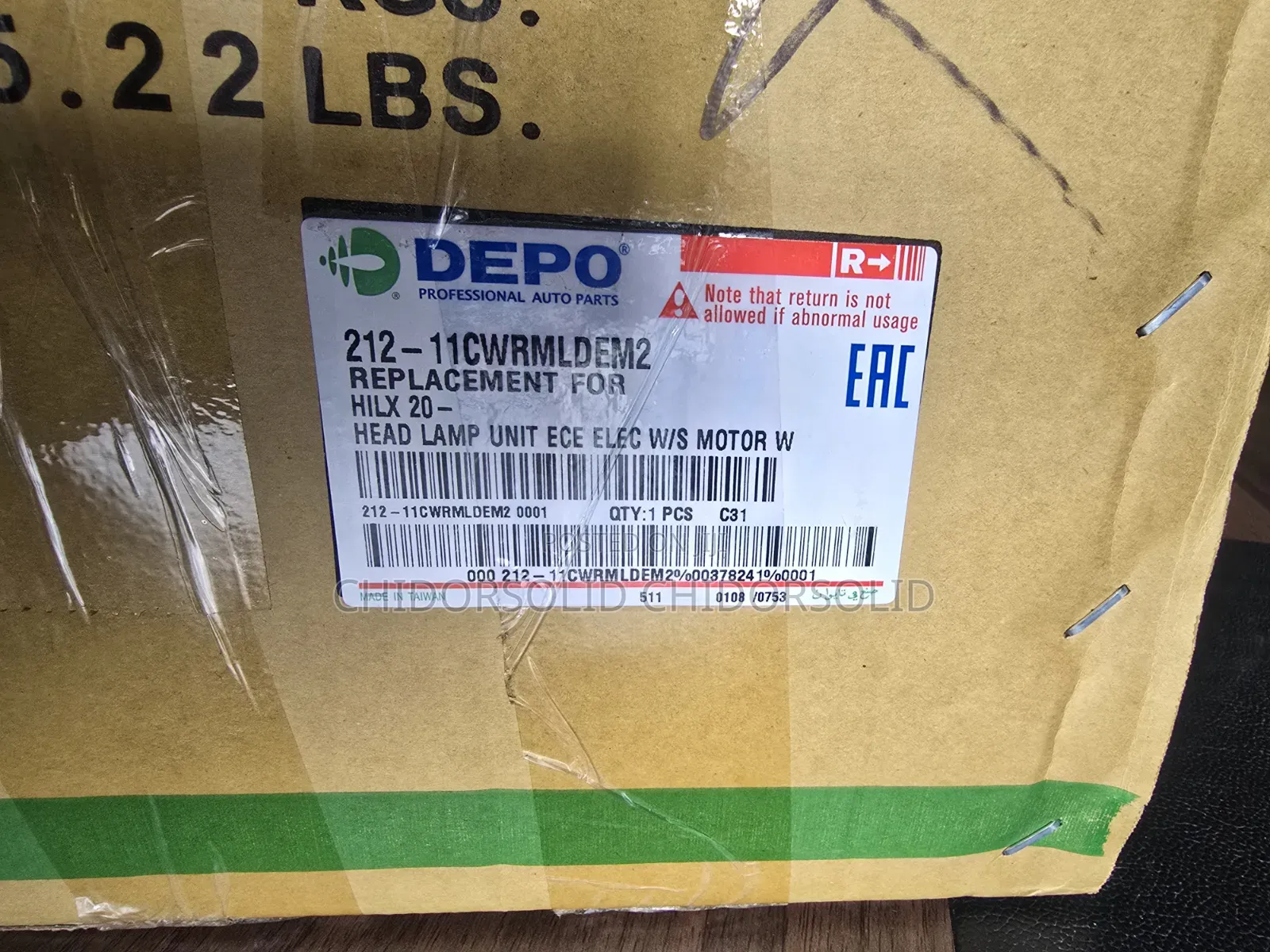 Toyota Hillux 2018-2024 Head Light Depo
