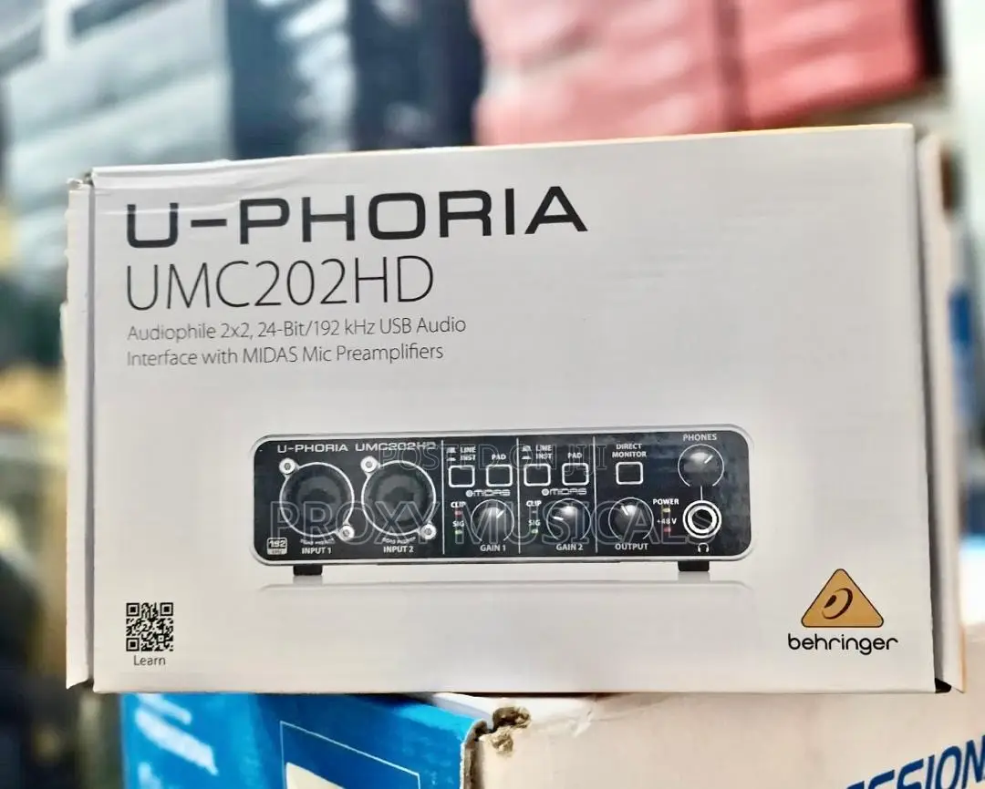 Behringer U-Phoria Umc202hd Audio Interface Soundcard