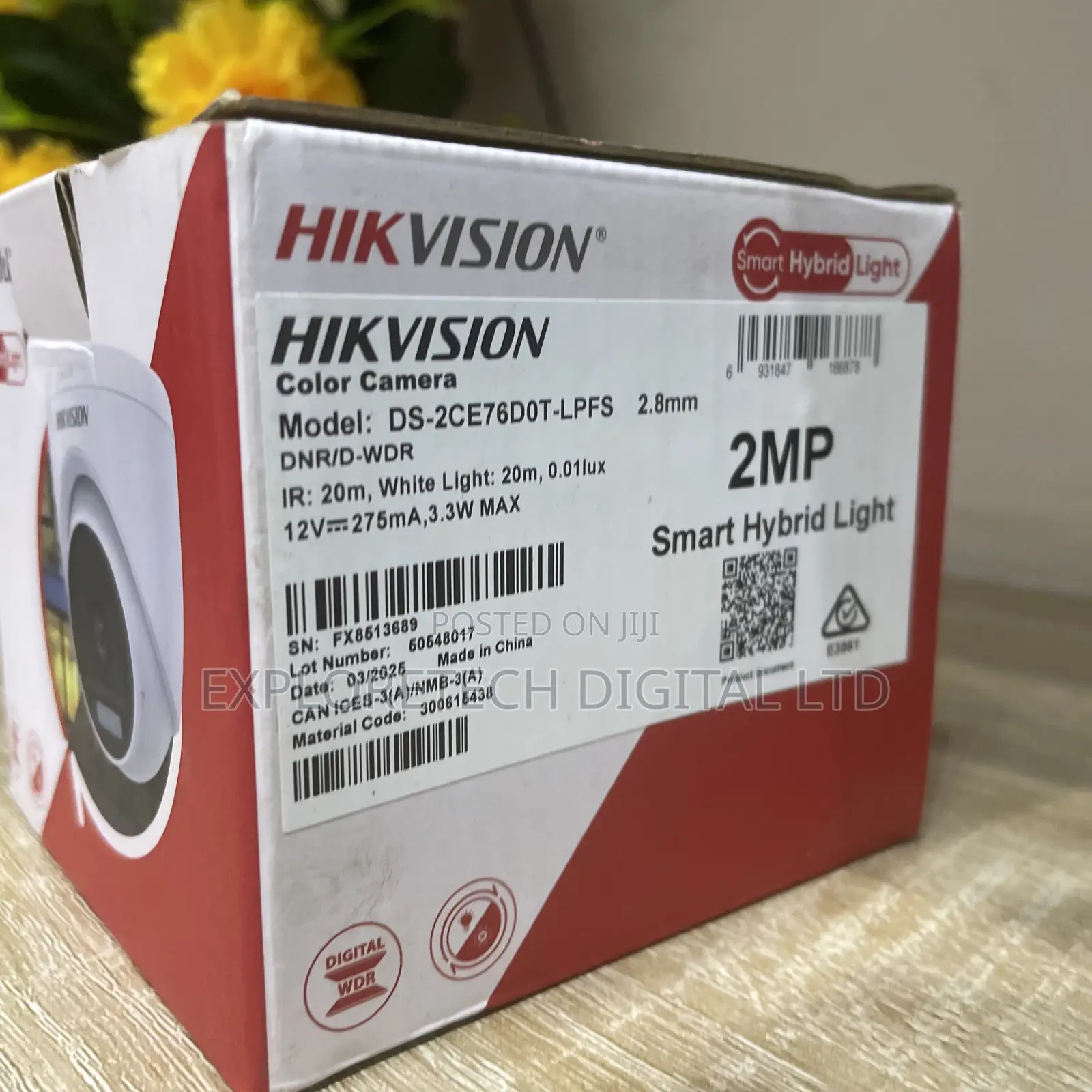 Hikvision 2mp Full Colour Indoor Camera