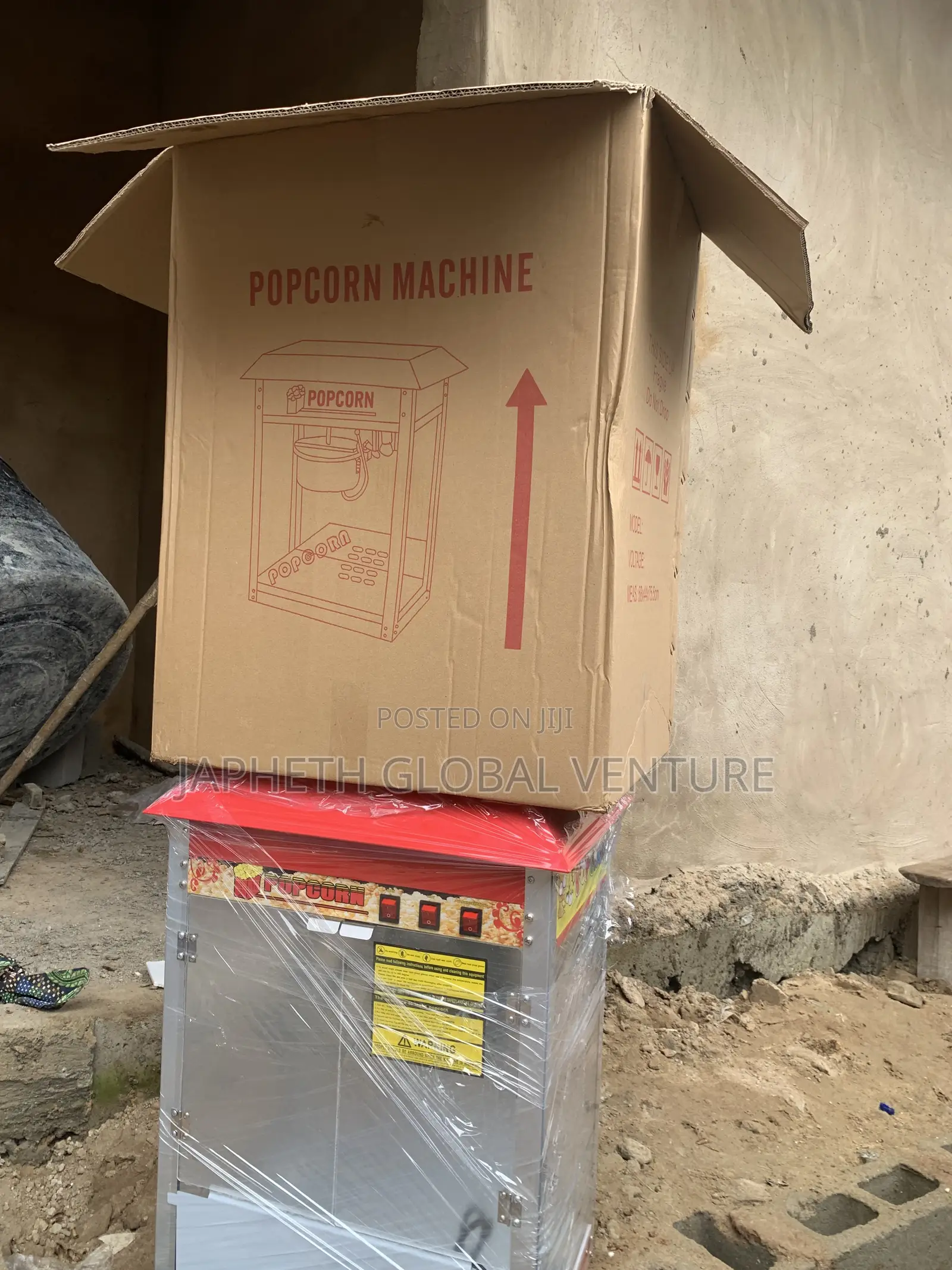 Premium Popcorn Machine With Stainless Steel Cabinet