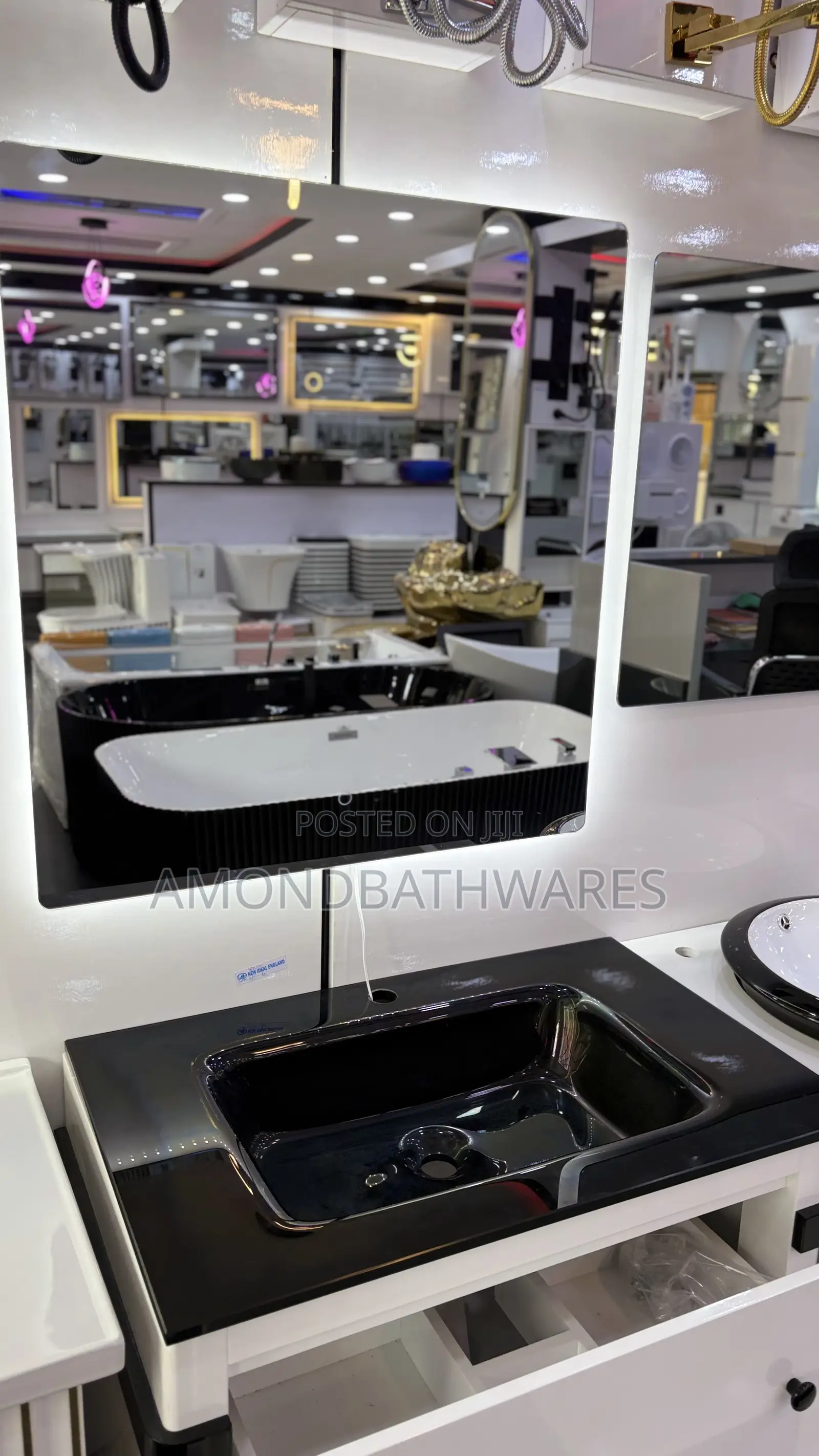 White Black PVC Cabinet 0006
