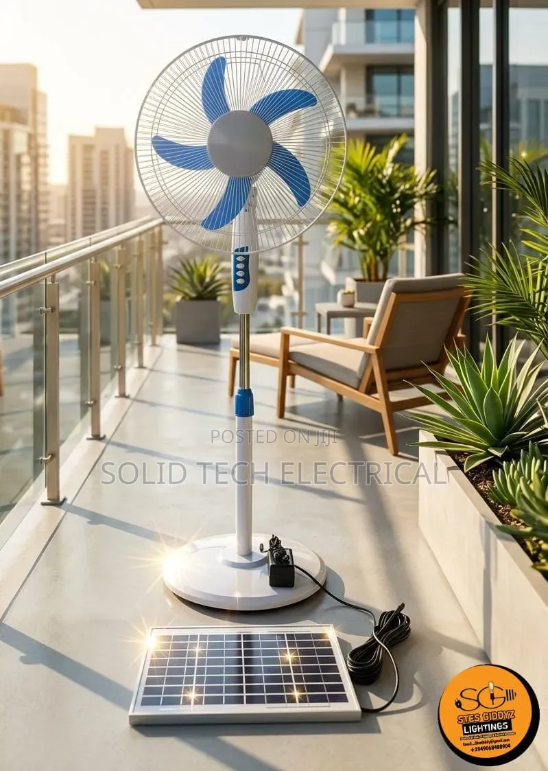 Solar Rechargeable Fan