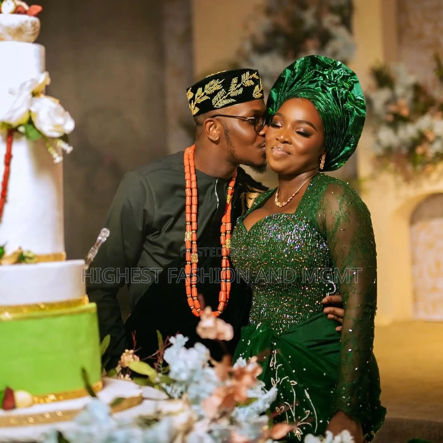 Luxury Emerald Heritage Couple Set