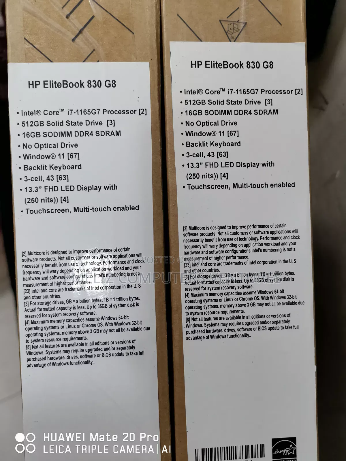New Laptop HP EliteBook 830 G8 16GB Intel Core i7 SSD 512GB