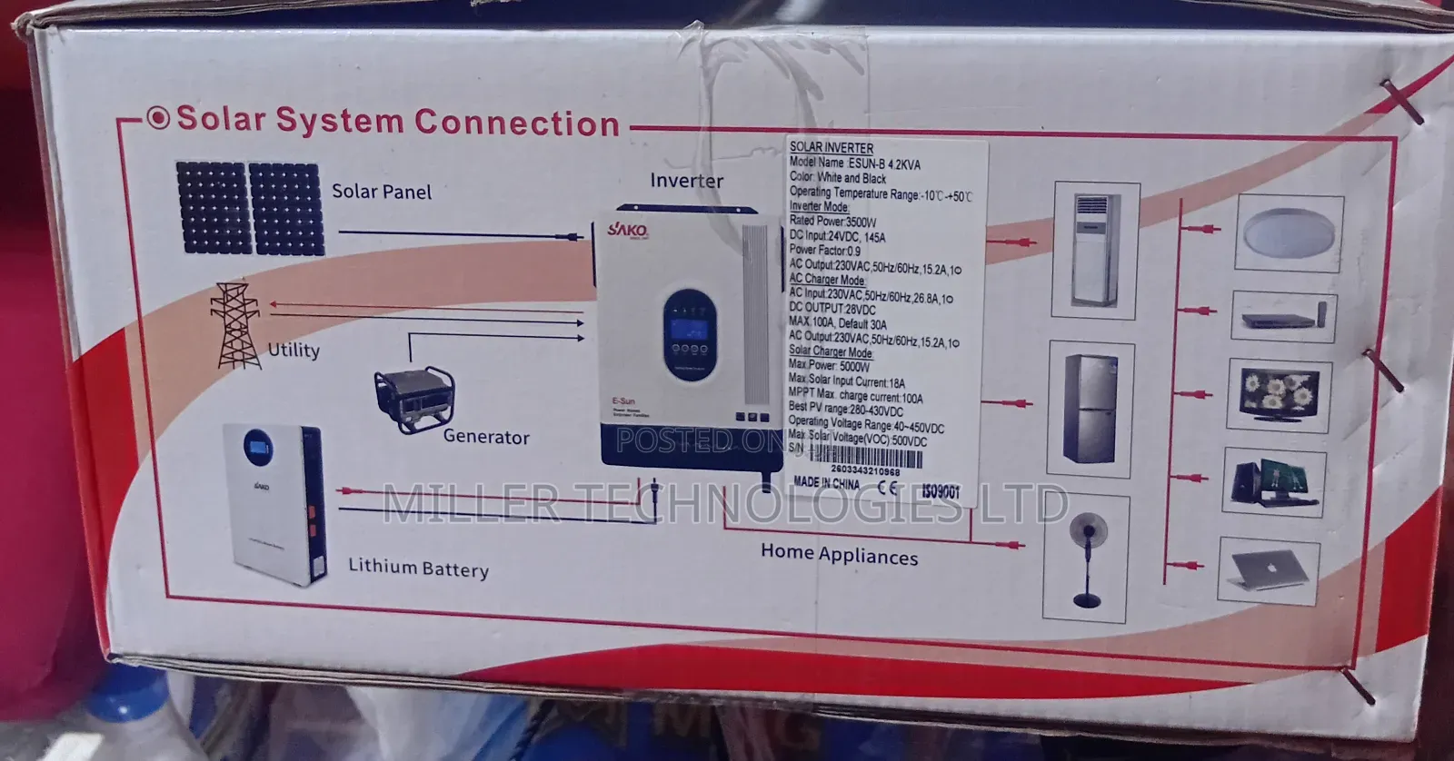 Sako Solar Inverter 4.2kva MPPT