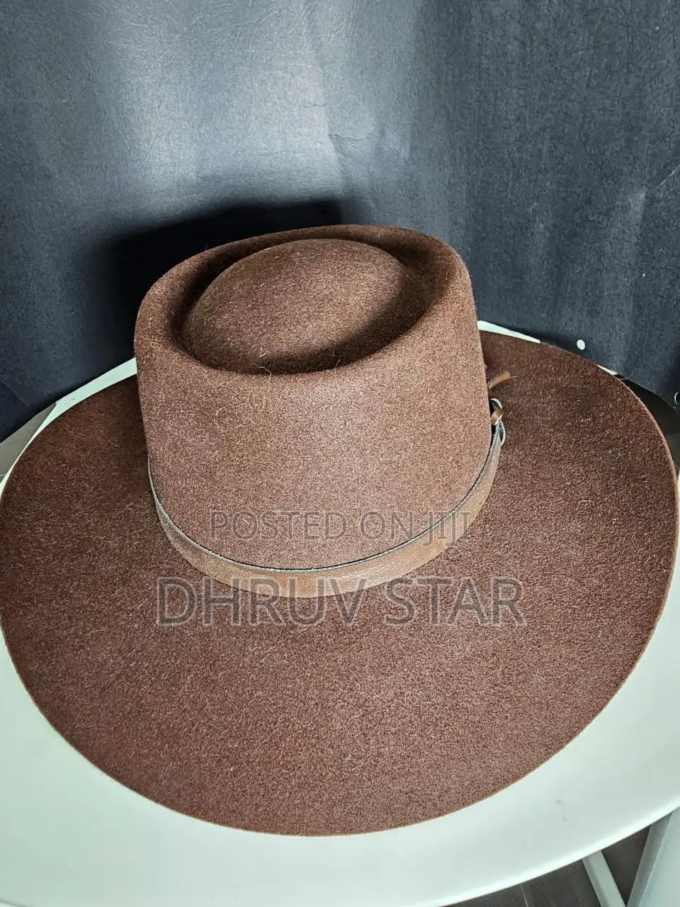 Brown Furfelt Luxury Fashion Hat