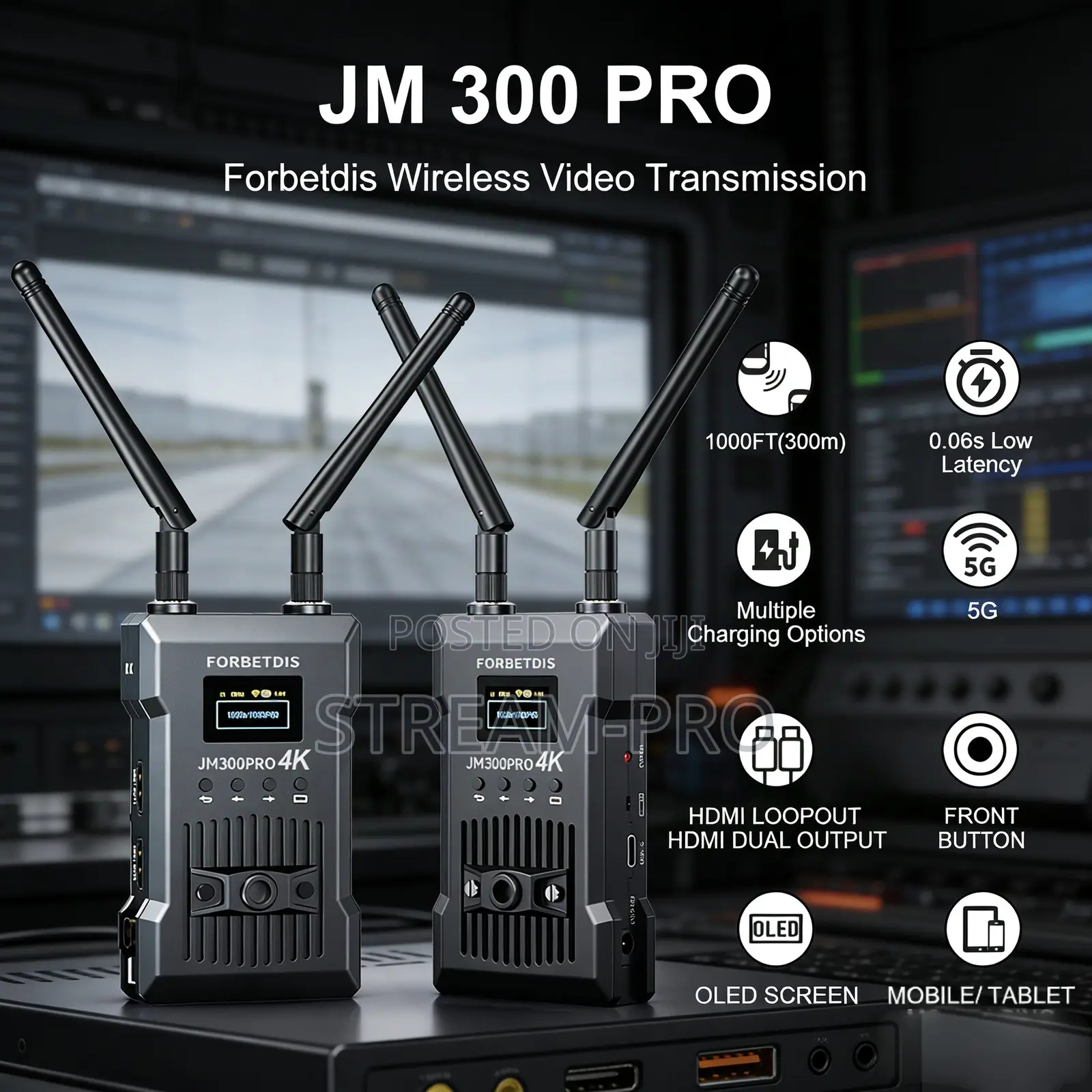 FORBETDIS JM300PRO HDMI Wireless Video Transmitter and Receiver