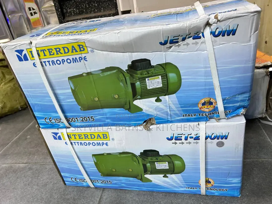 Interdab JET-200M Self Jet Water Pump (1HP) –Electric Elettropompe
