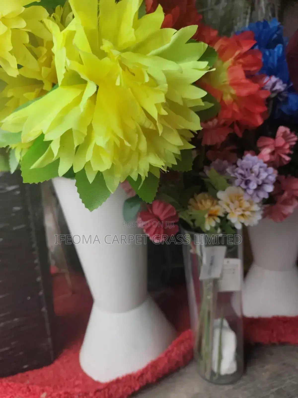 Artificial Flower and Vase Set