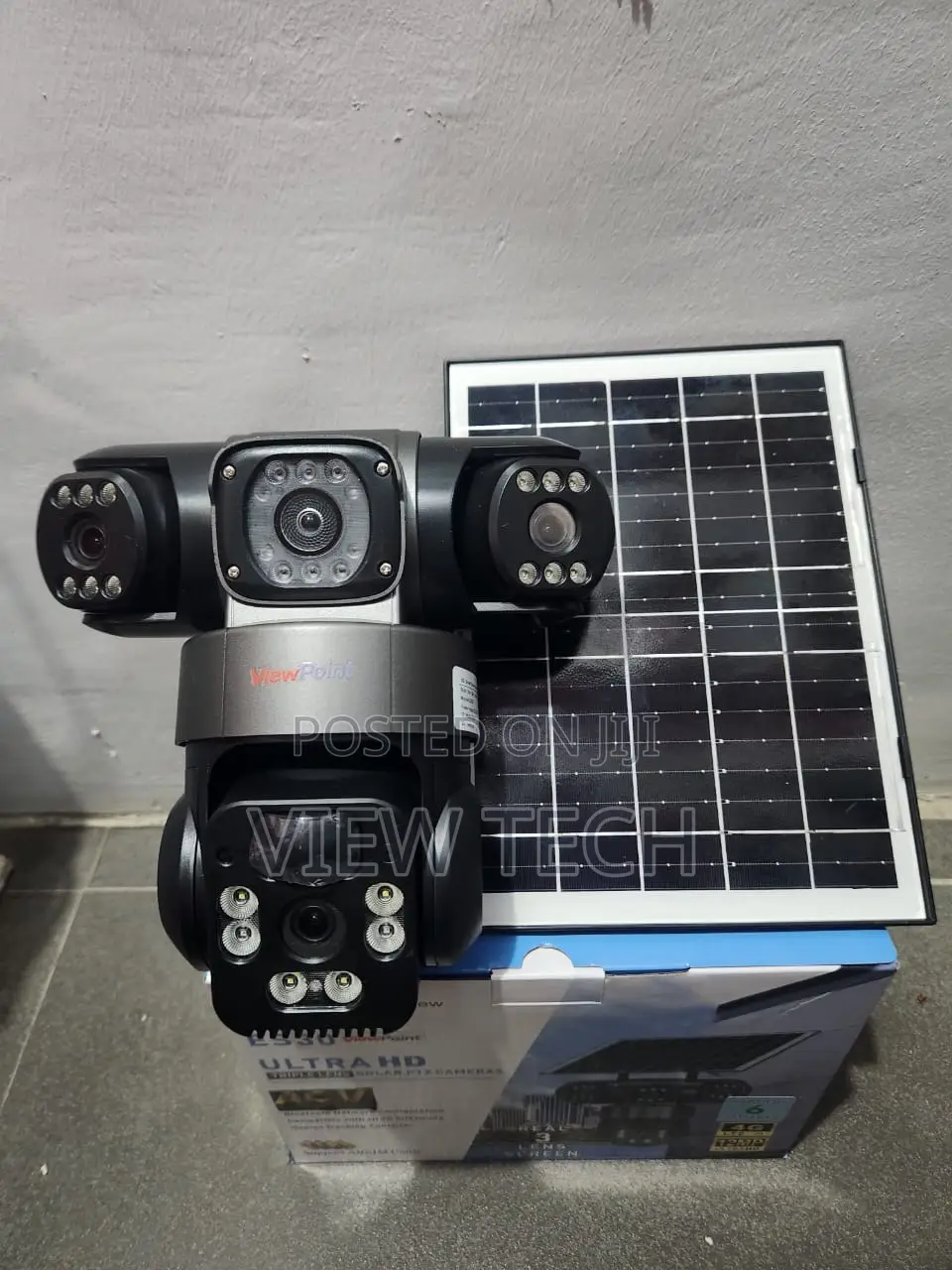 3 Lens CCTV Solar Camera 4G