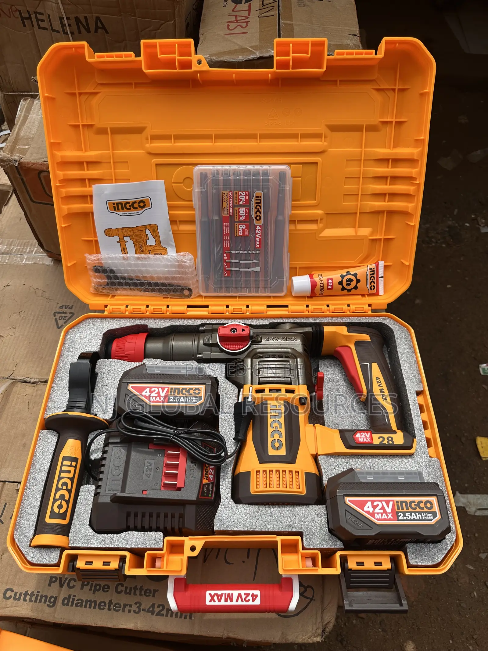 28mm Cordless Rotary Hammer 42v Max Ingco