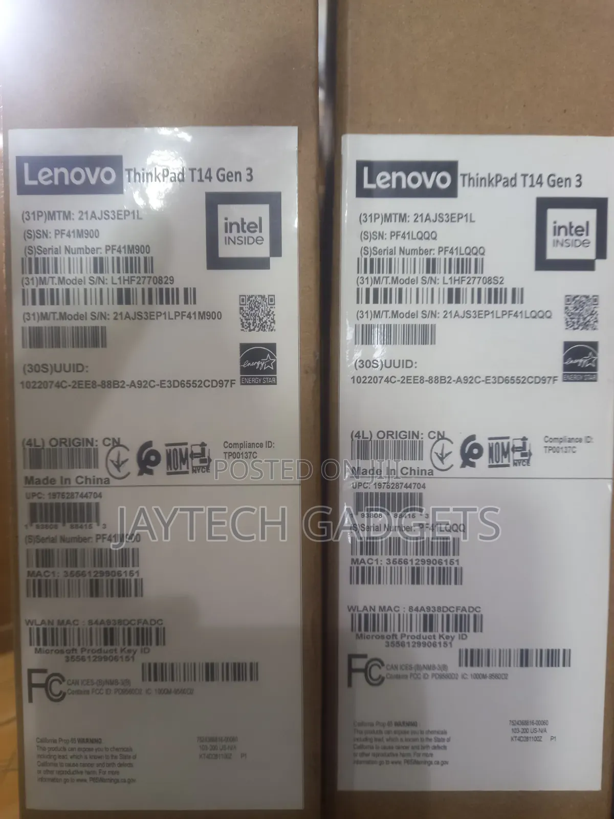 New Laptop Lenovo ThinkPad T14 G3 16GB Intel Core i5 SSD 512GB