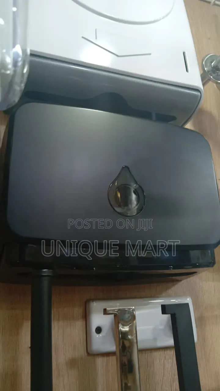 Plastic Wall Mounted Black Color Towel Paper (Serviette) Dispenser.