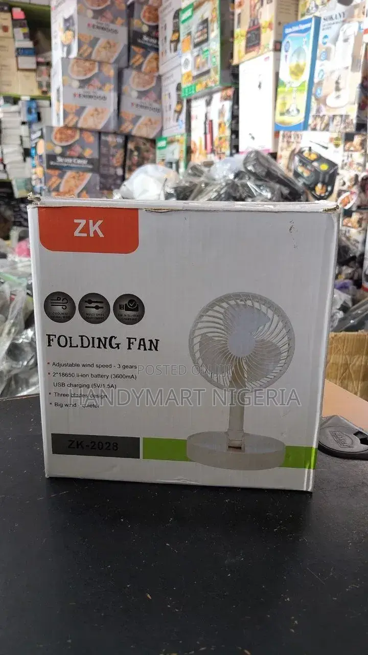 ZK-2028 Folding Rechargeable Fan