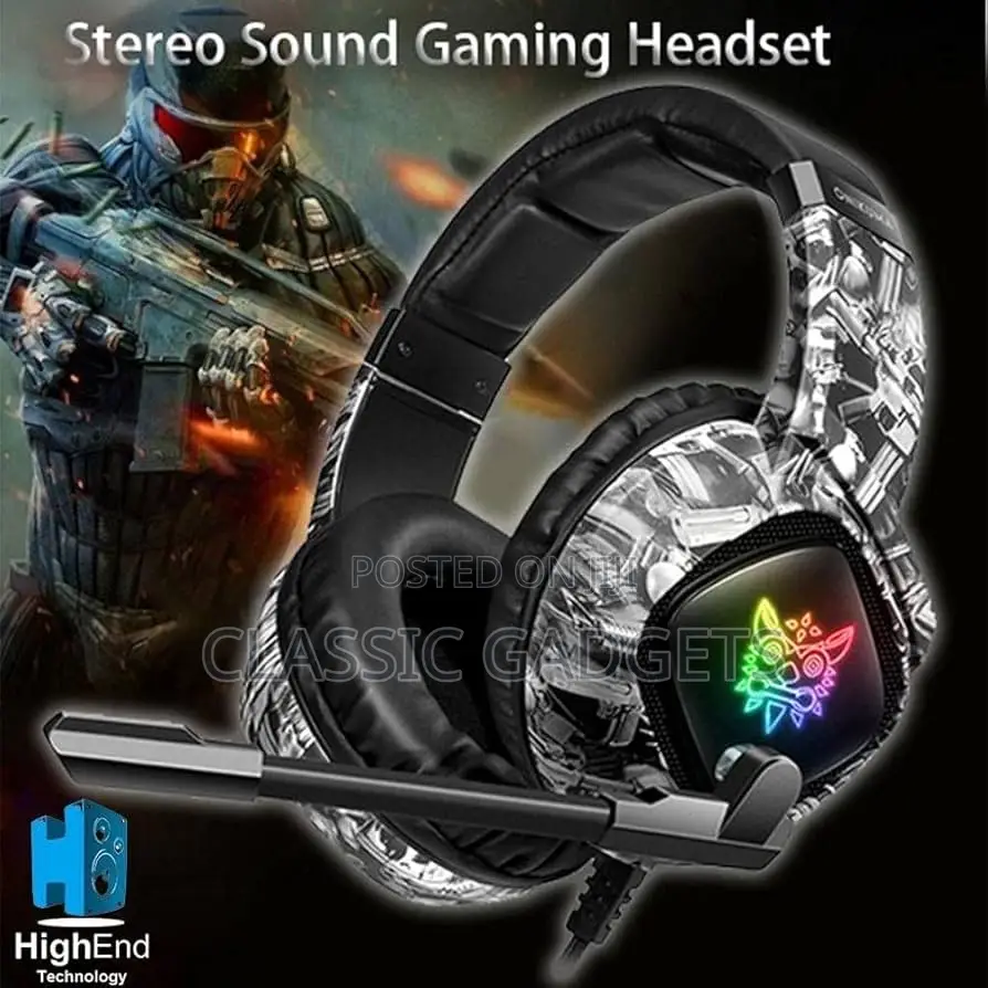 ONIKUMA Professional Gaming Headset With Noise Cancellation Mic