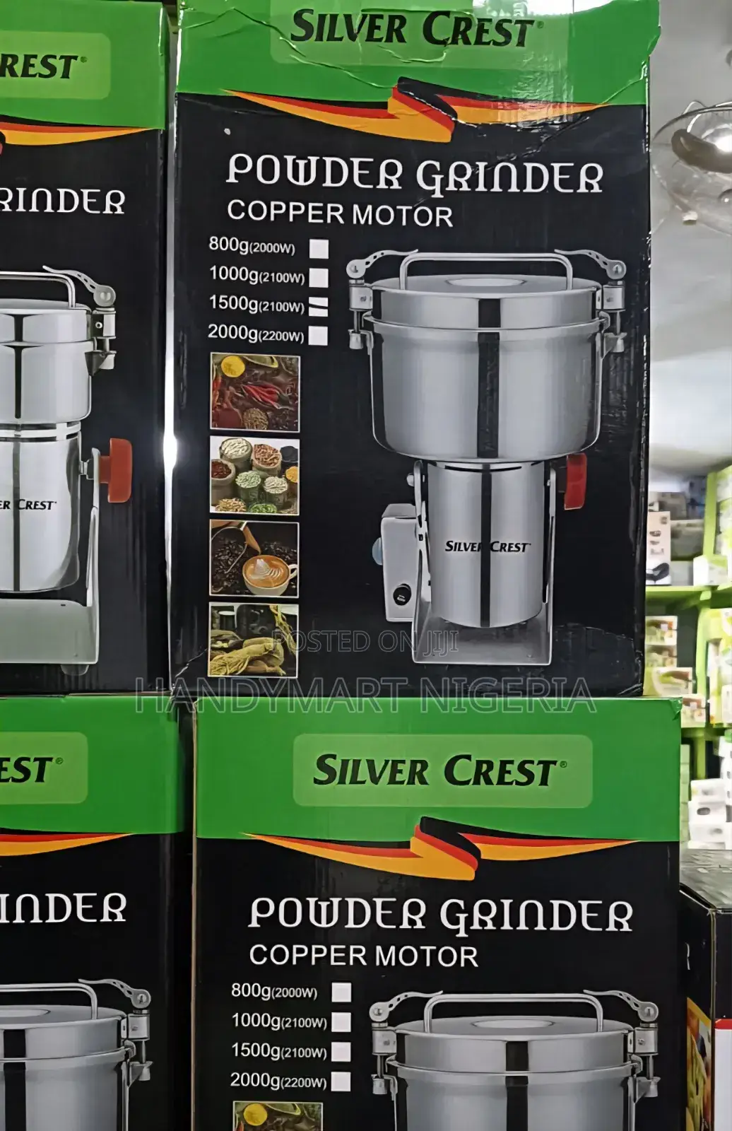 2000g Silver Crest Industrial Powder Grinder 30% OFF