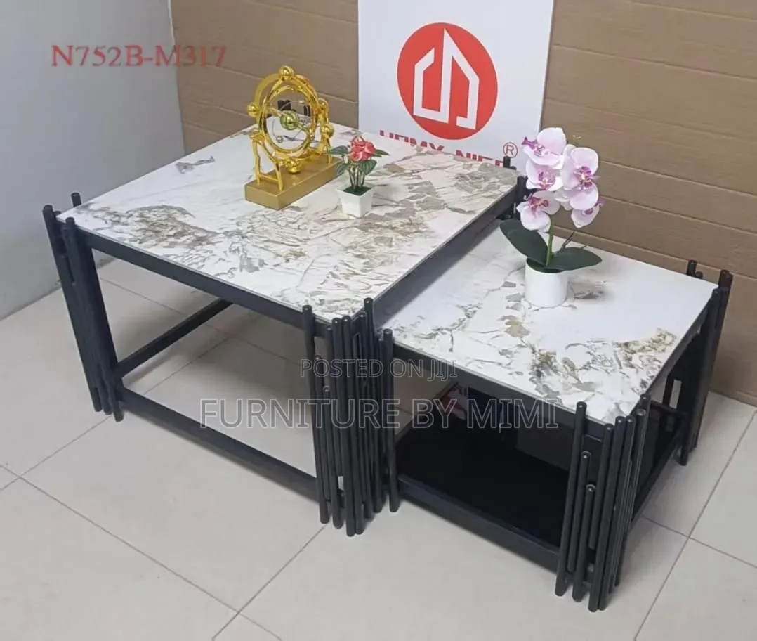 Promo! Luxury 2-in-1 Marble/ Center Coffee Table.