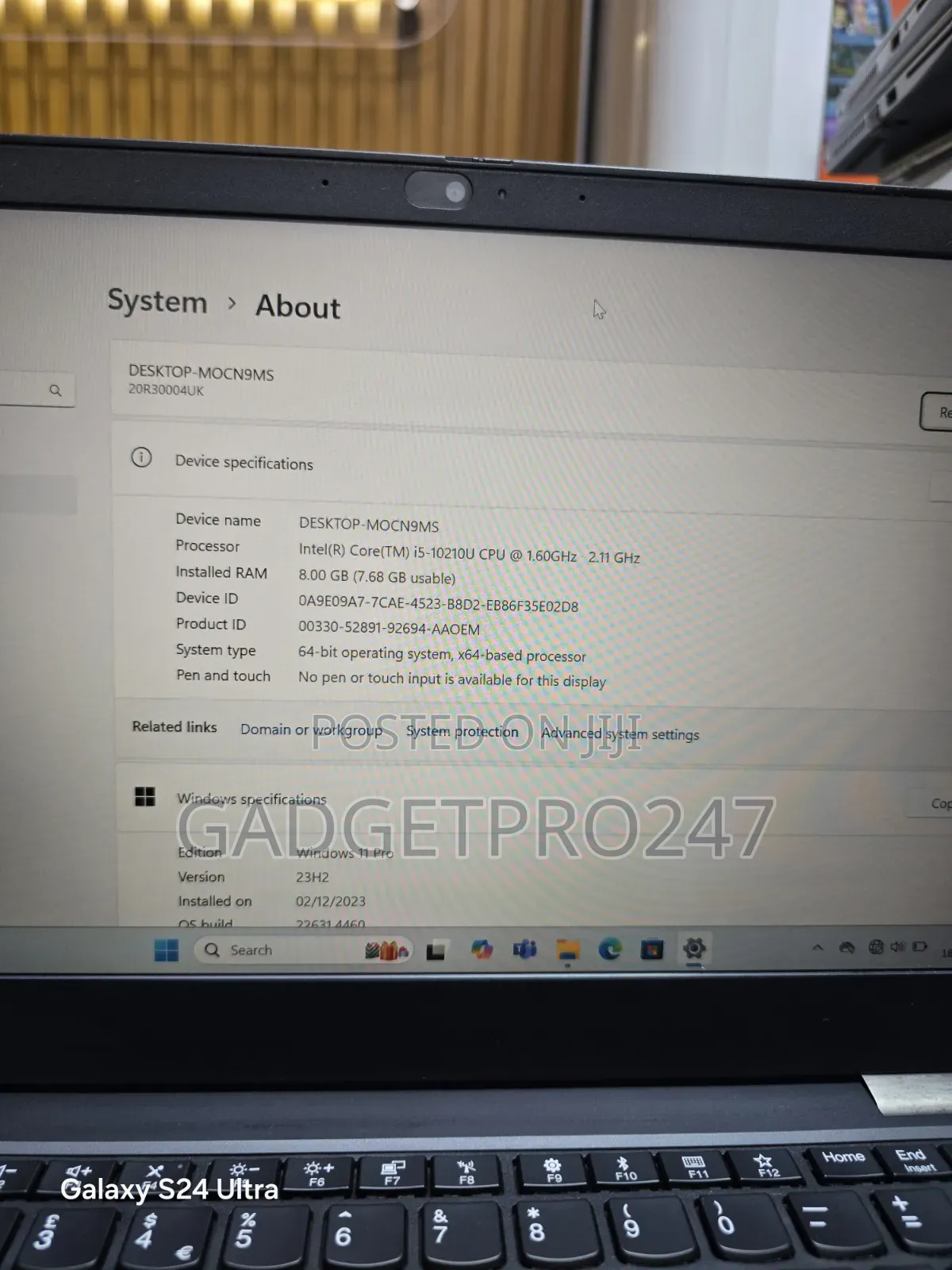 Laptop Lenovo ThinkPad 13 8GB Intel Core i5 SSD 256GB