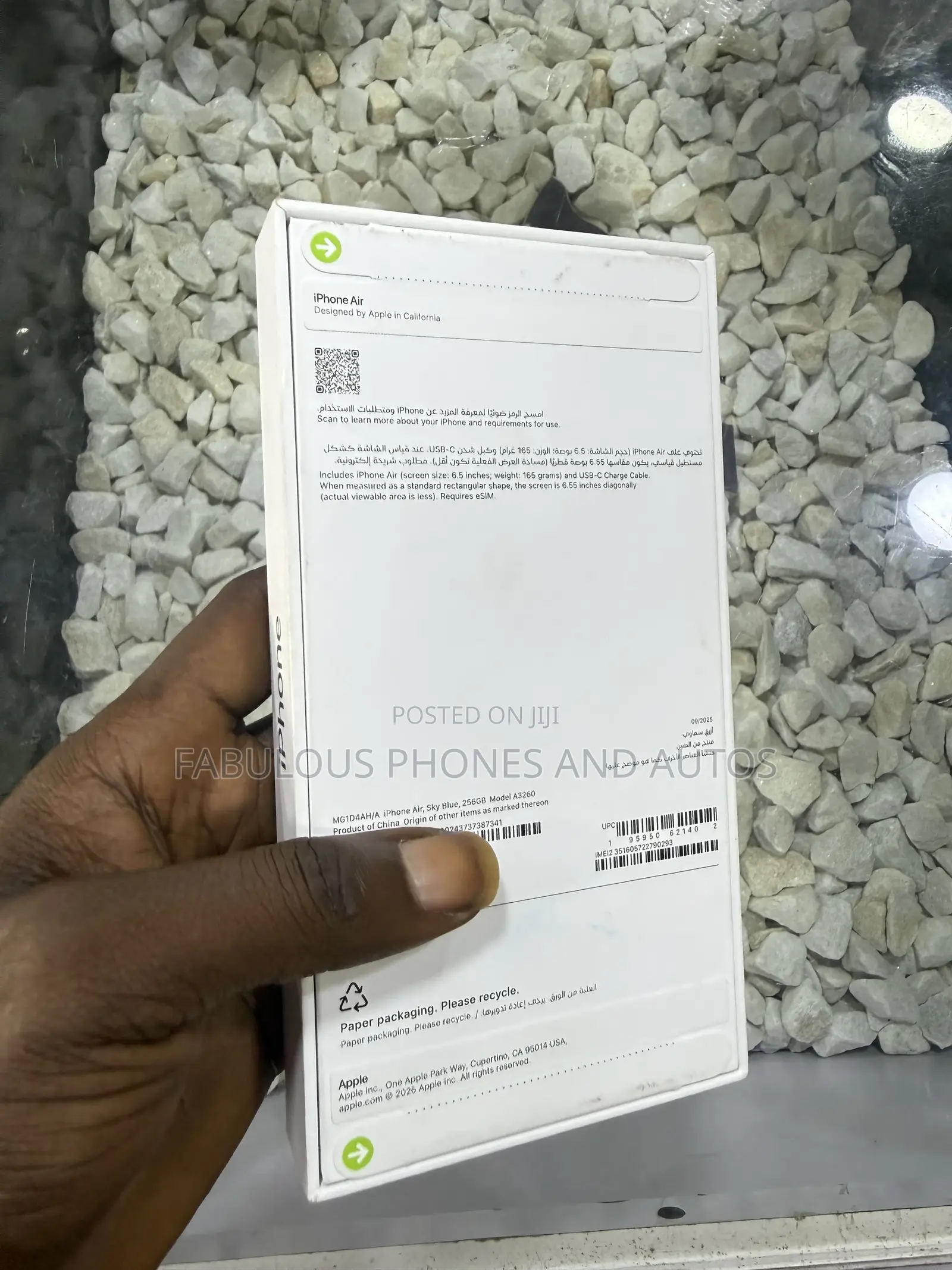 New Apple iPhone Air 256 GB Blue