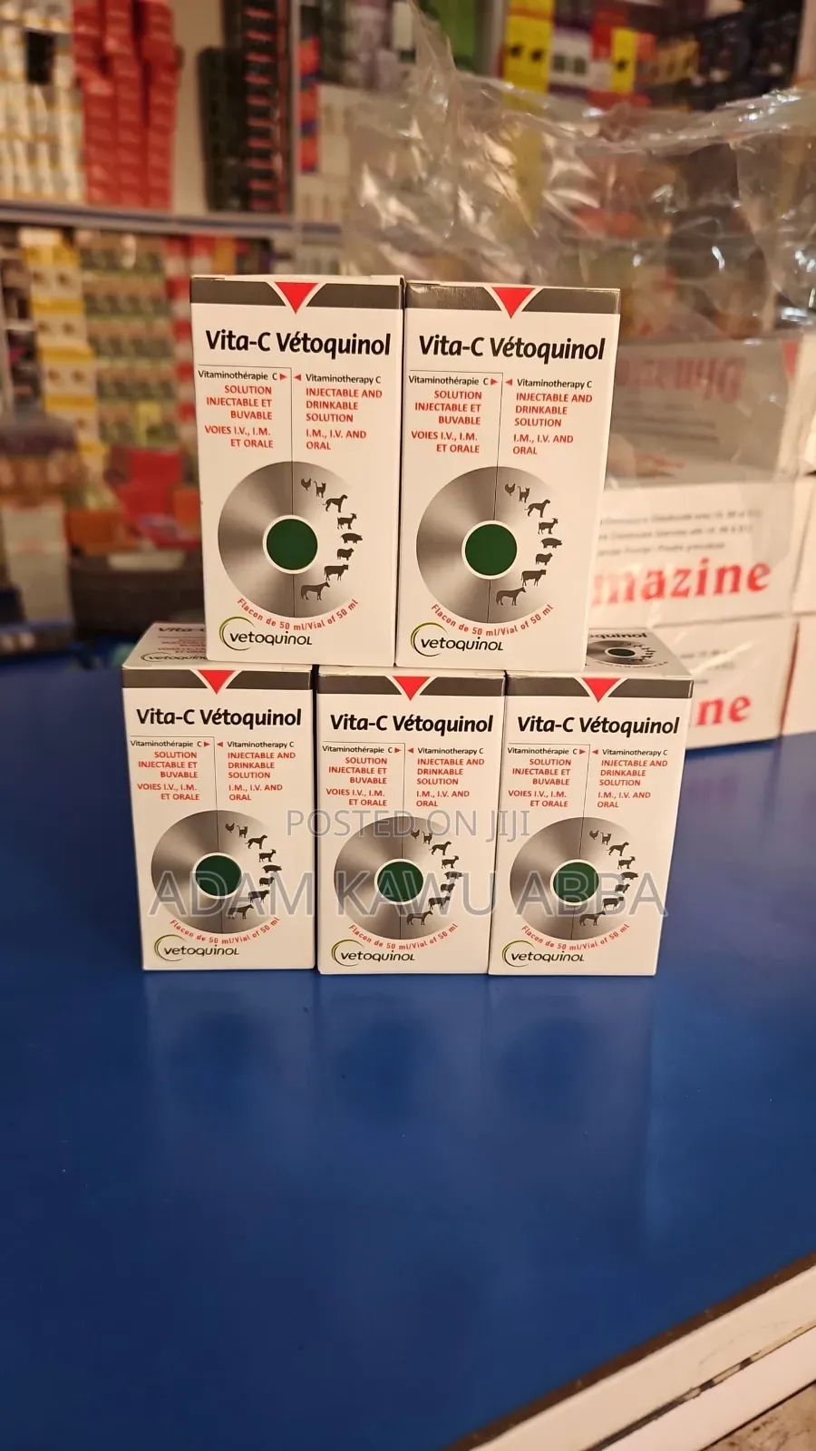  Vita-C Vétoquinol (50 mL) – Injectable Oral Vitamin C for Animals