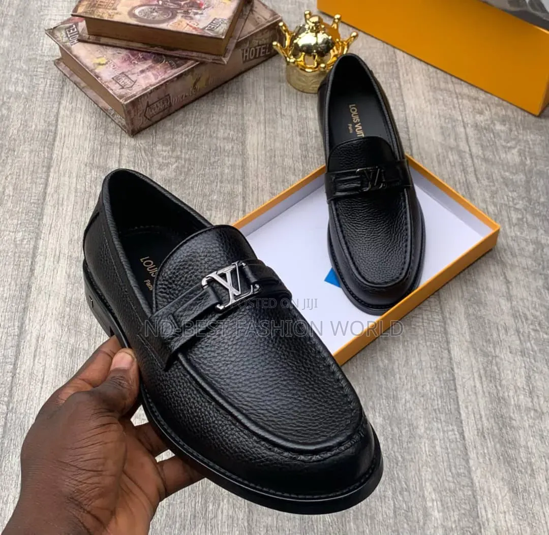 Black Leather Luxury Shoes