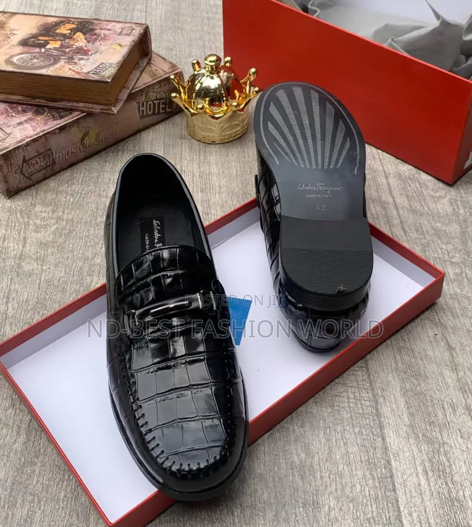 Black Leather Luxury Shoes