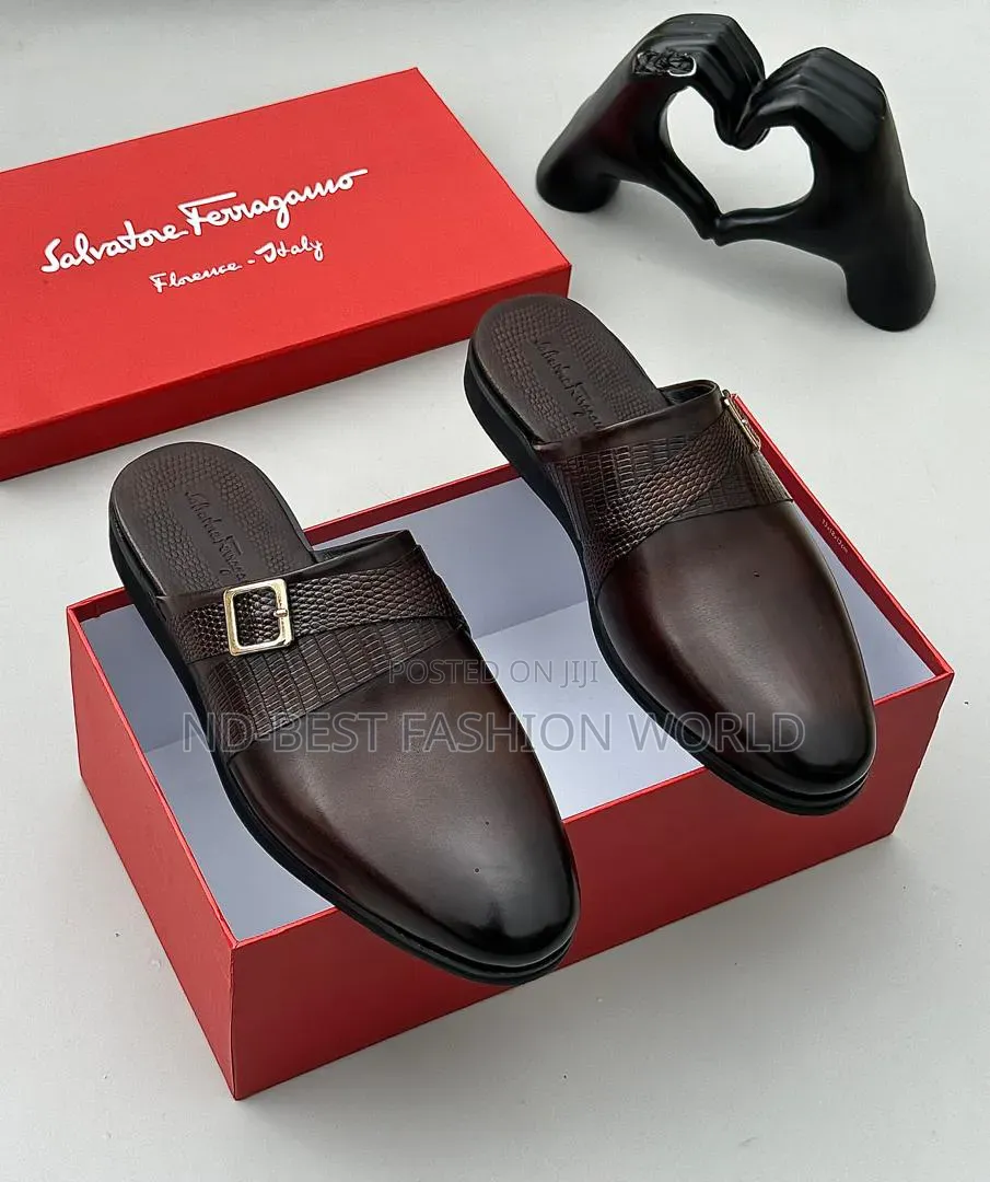 Side Buckle Half Shoe