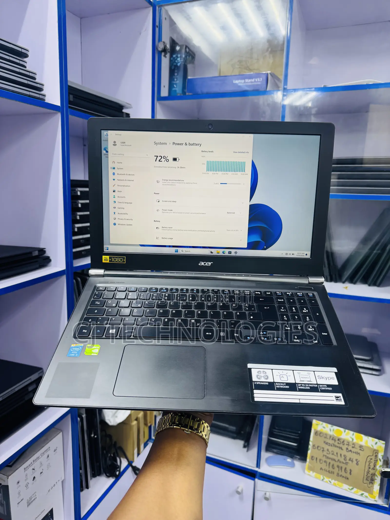 Laptop Acer Aspire V Nitro 16GB Intel Core i5 SSD 256GB
