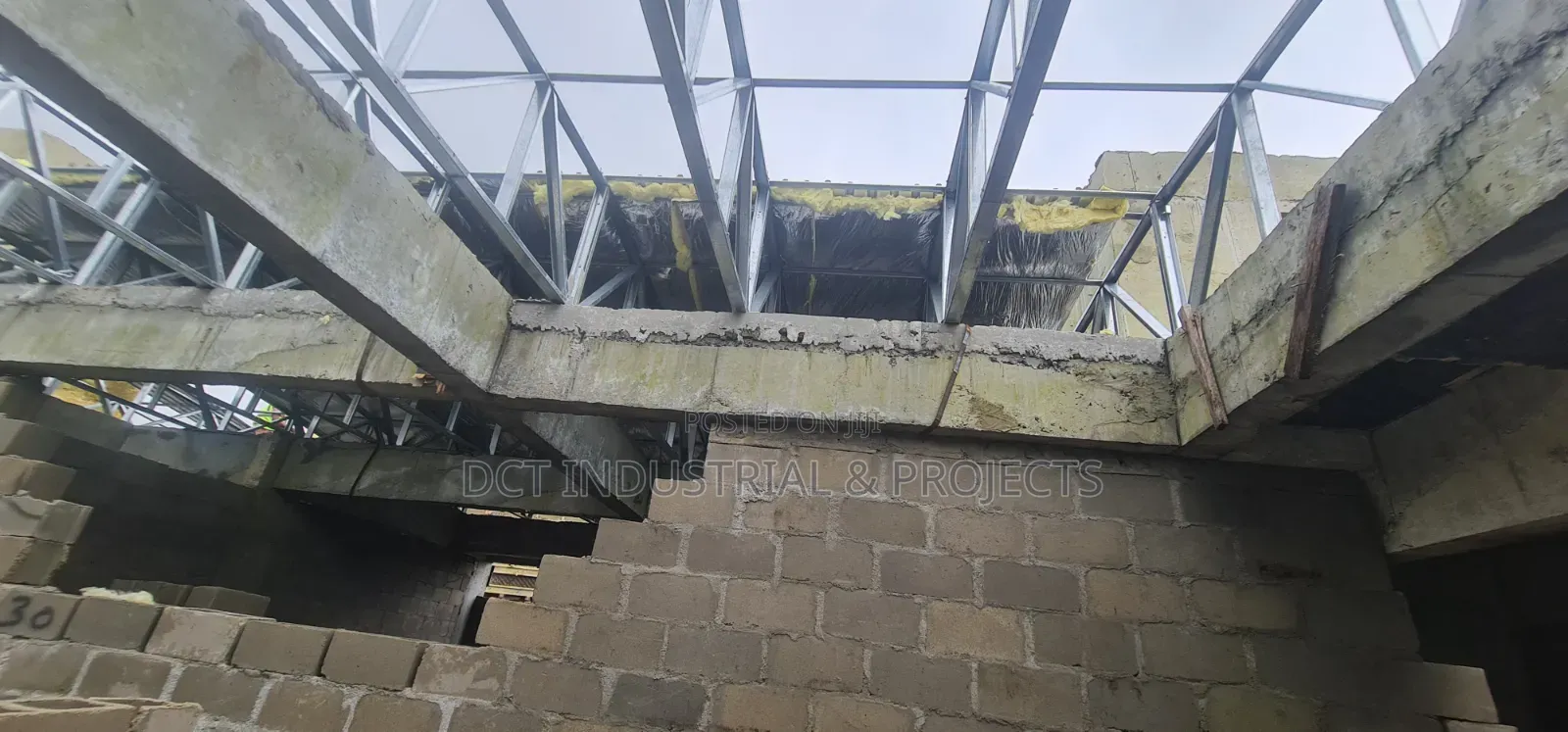 Aluminium Roofing and Steel Trusses Construction