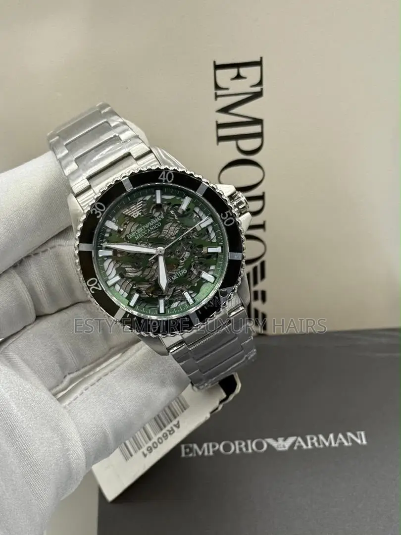 Emporio and Armani Quality Luxury Men Chain Wristwatch