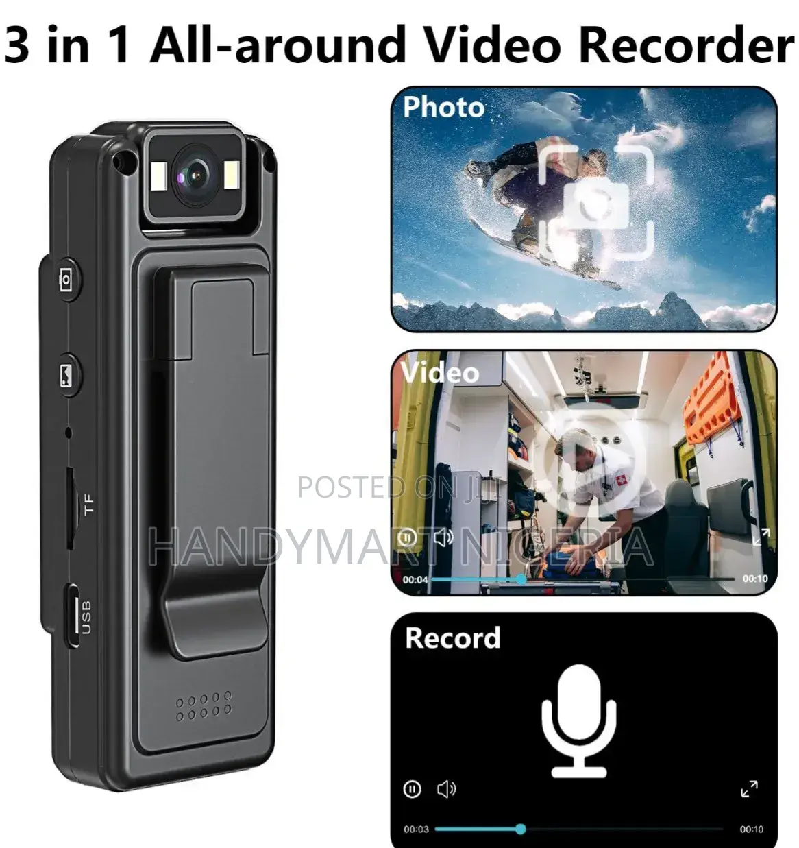 1080P Mini Wireless Wifi Body Camera 10% OFF