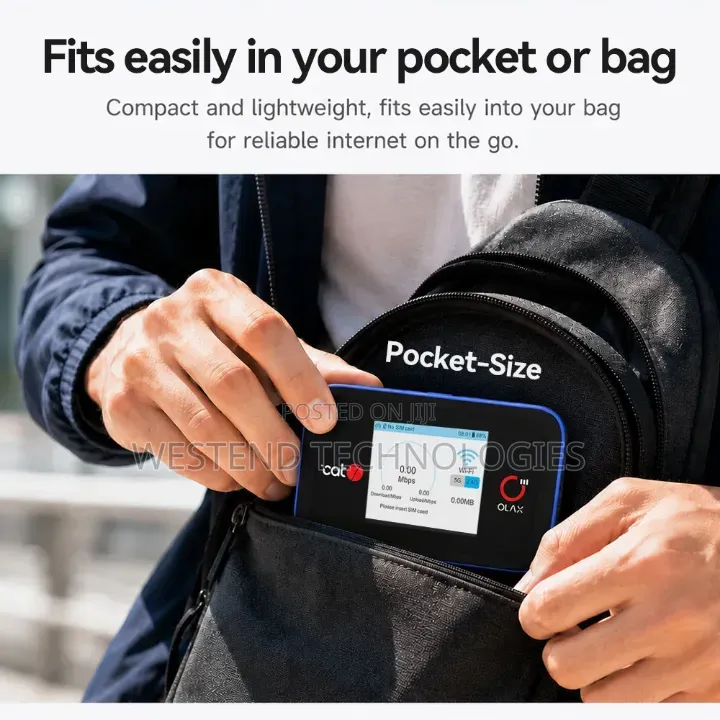 Olax Portable Mifi CAT7 LTE WiFi 6 Mobile Hotspot With 4000MAh Battery