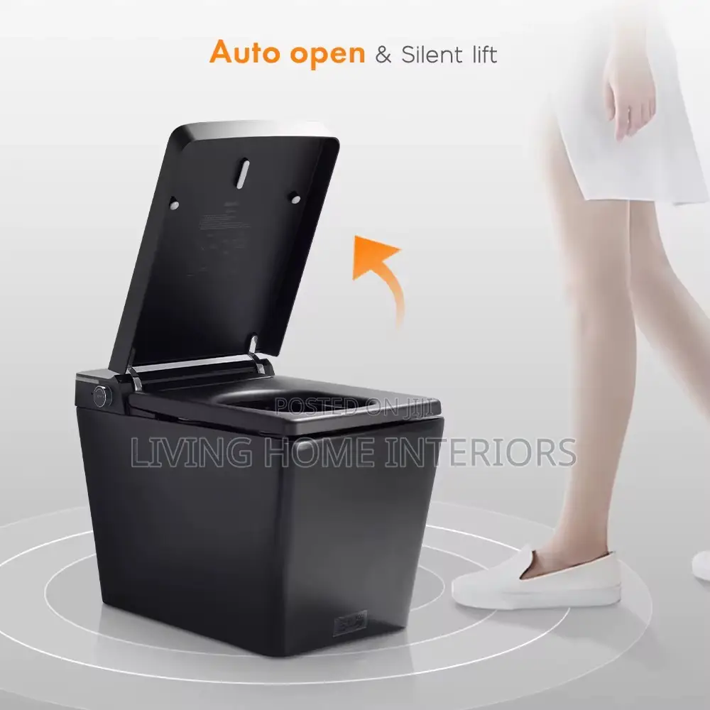 A Smart Toilet With an Automatic Lid Opening Feature.